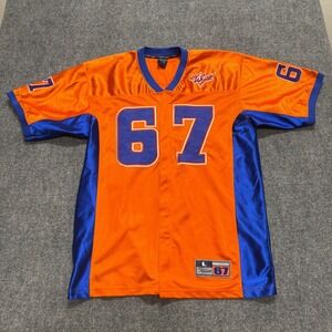 VTG Esco Football Jersey Men's L Orange Blue Y2K #67
